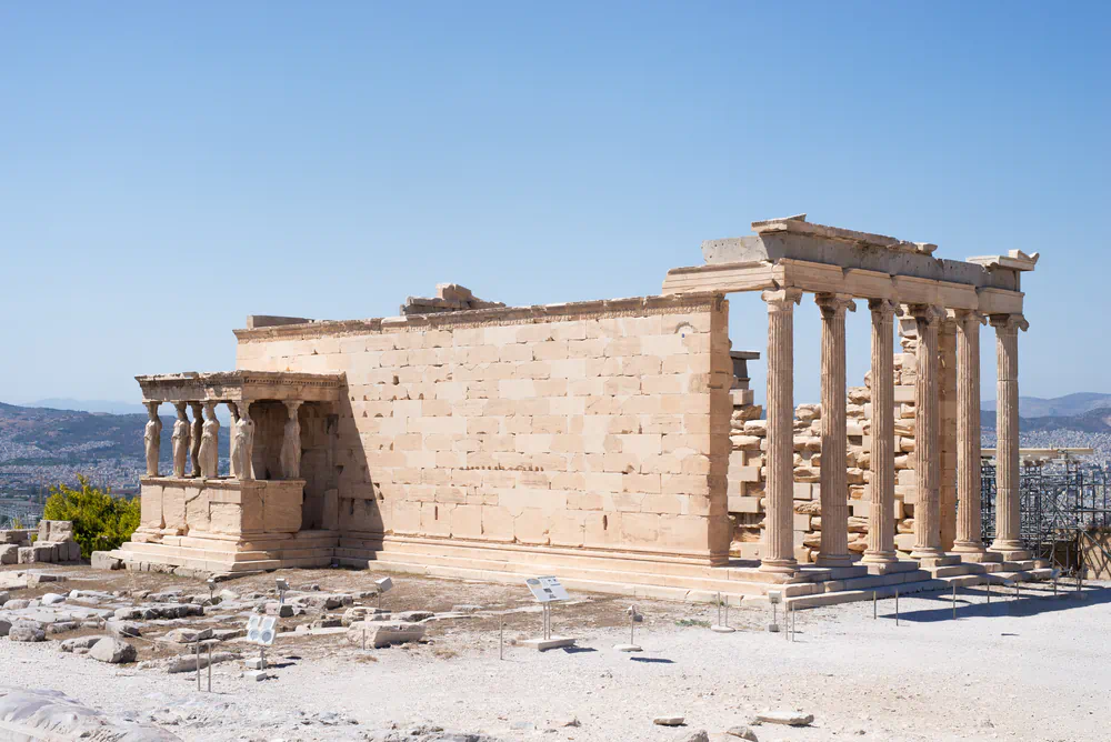 Erechtheum at the Parthenon in Athens